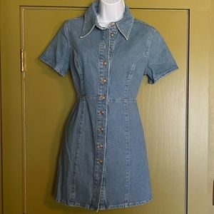 Y2K Inspired ASOS Denim Short Sleeve Dress